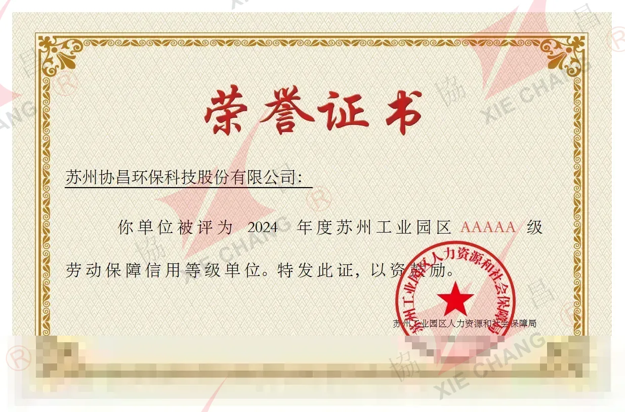 AAAAA-Grade Labor Security Credit Rating Unit, Suzhou Industrial Park (2024)