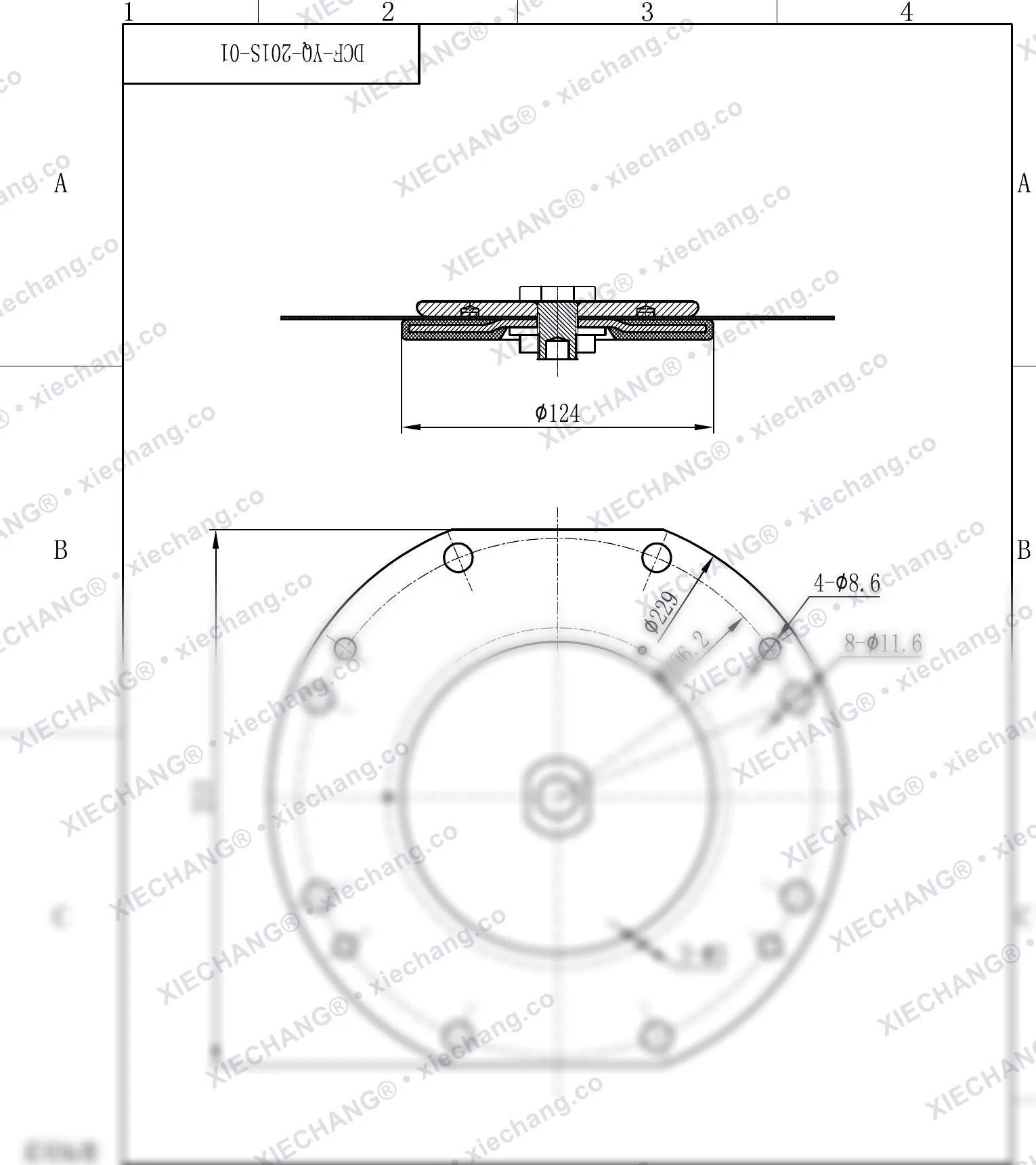DCF-Y-102S (assumed) — Assembly Drawing