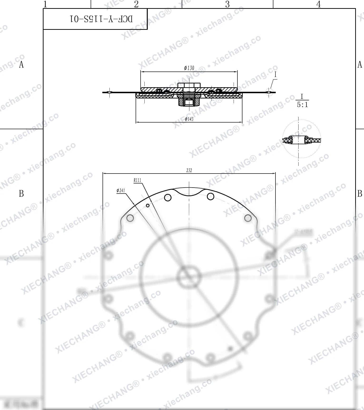 DCF-Y-115S-01 — Assembly Drawing
