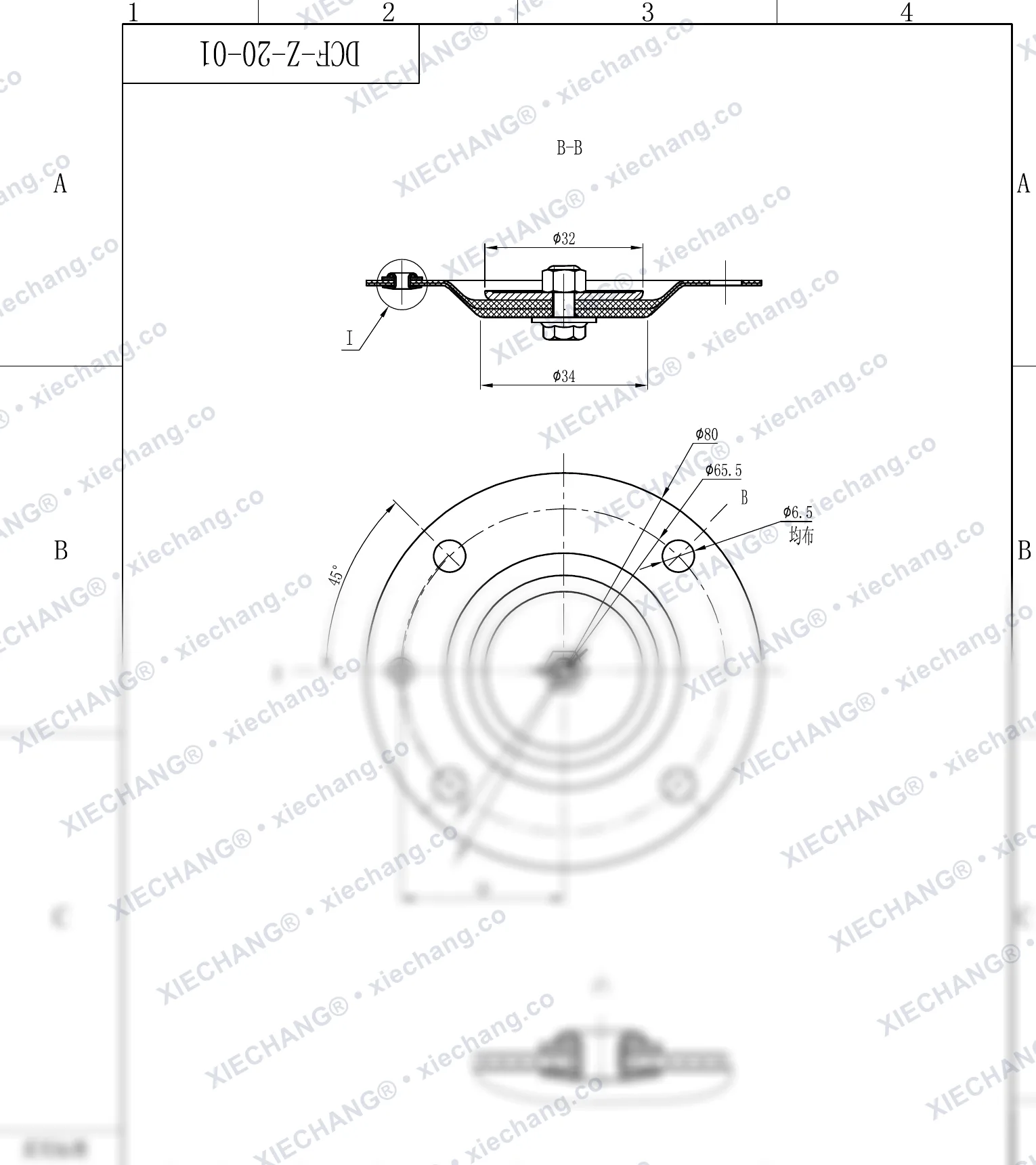 DCF-Z-20-01 · DN20 — Assembly Drawing