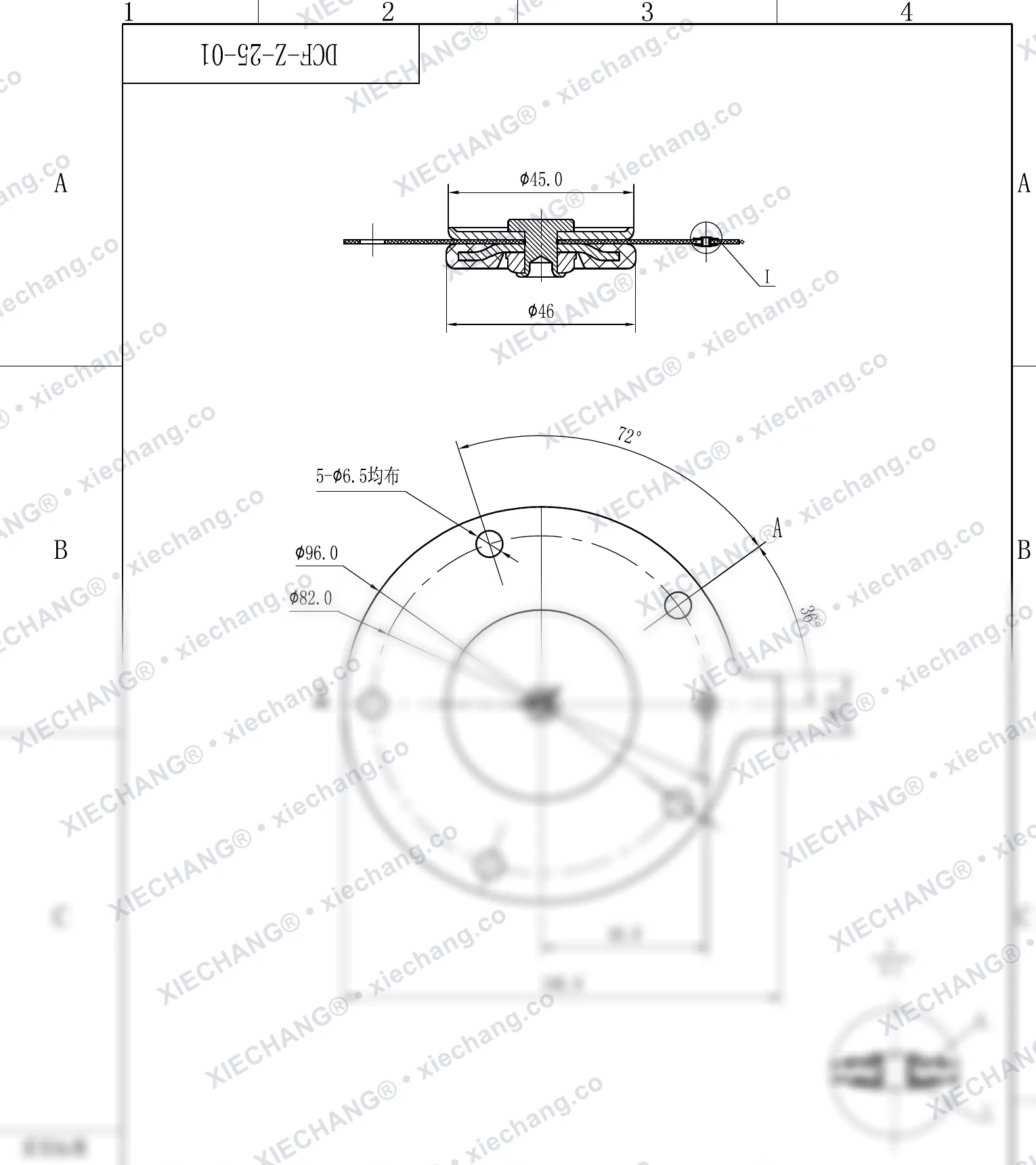 DCF-Z-25-01 · DN25 — Assembly Drawing