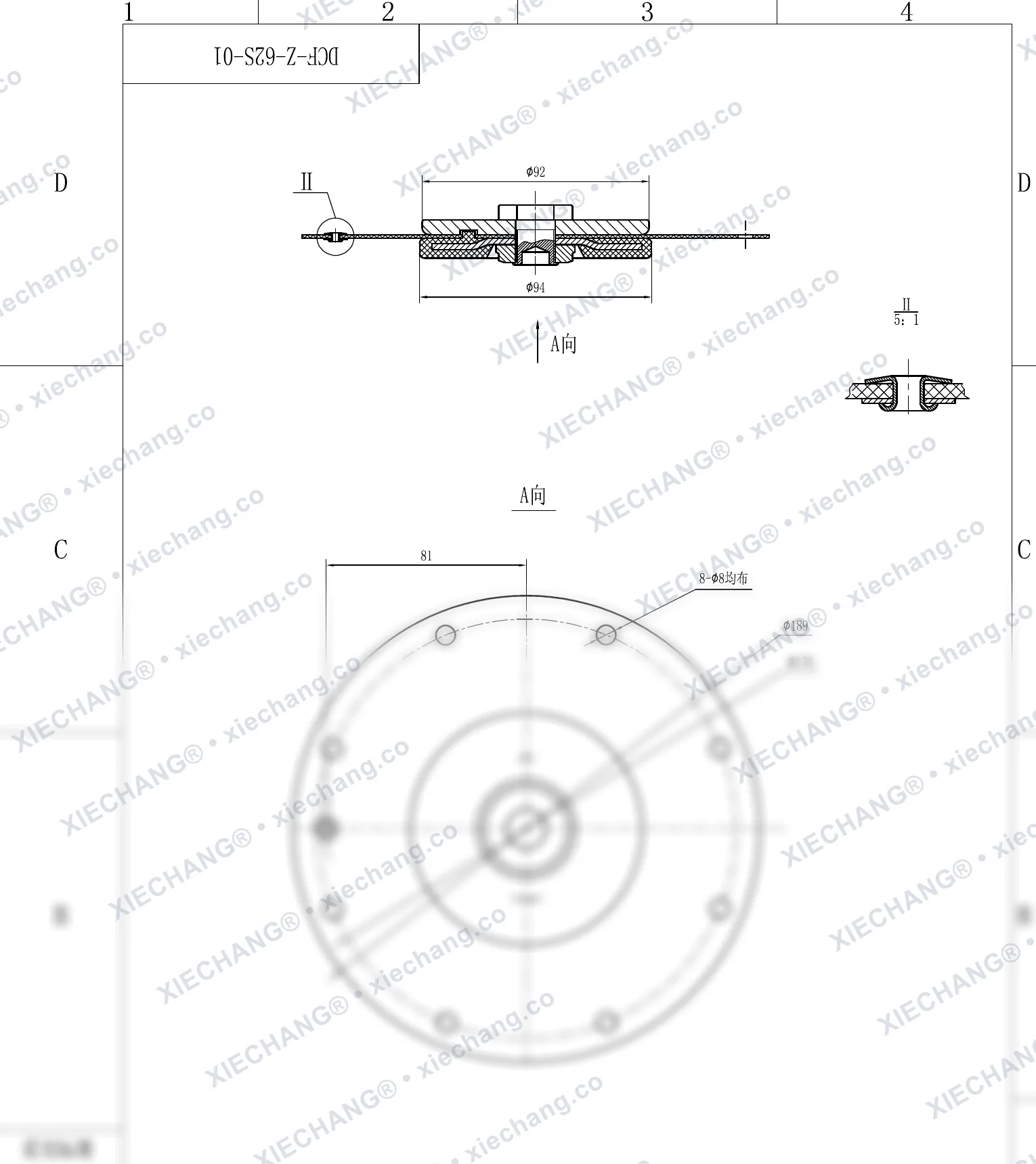 DCF-Z-62S-01 — Assembly Drawing