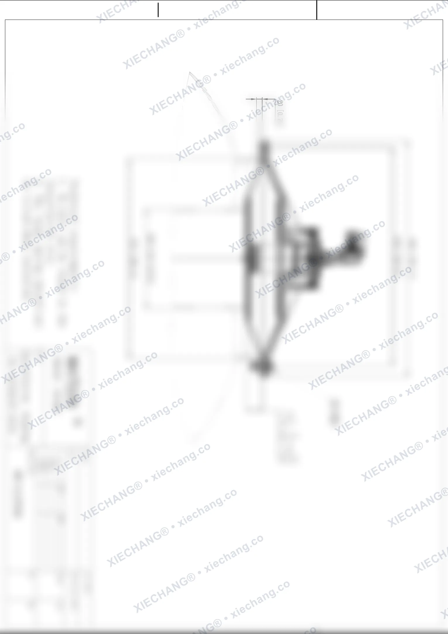 WPS-CA/EP350 · 14 inch · ultra-low-pressure large valve — Installation Drawing