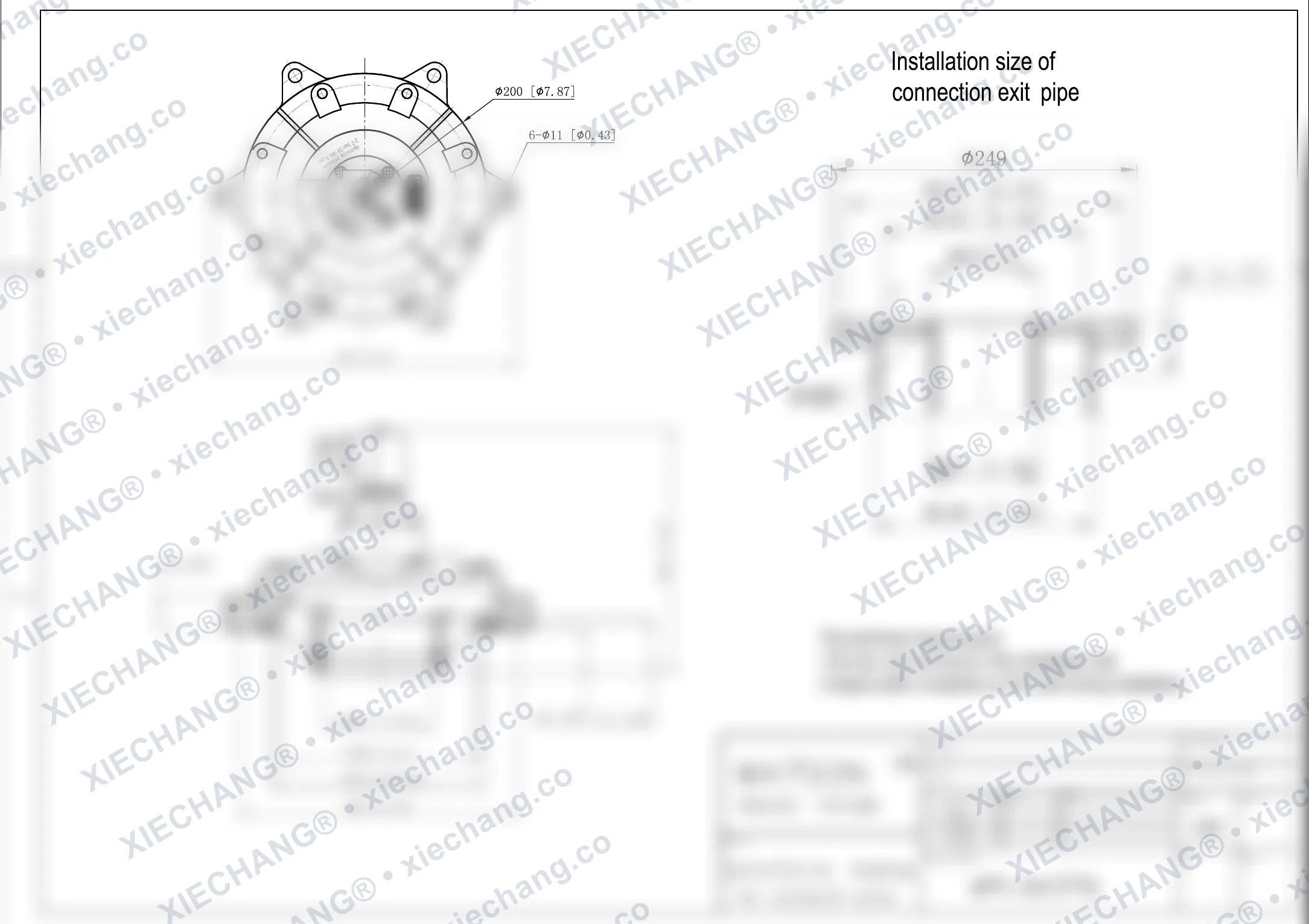 WPS-CA/EP76 · immersed valve — Installation Drawing