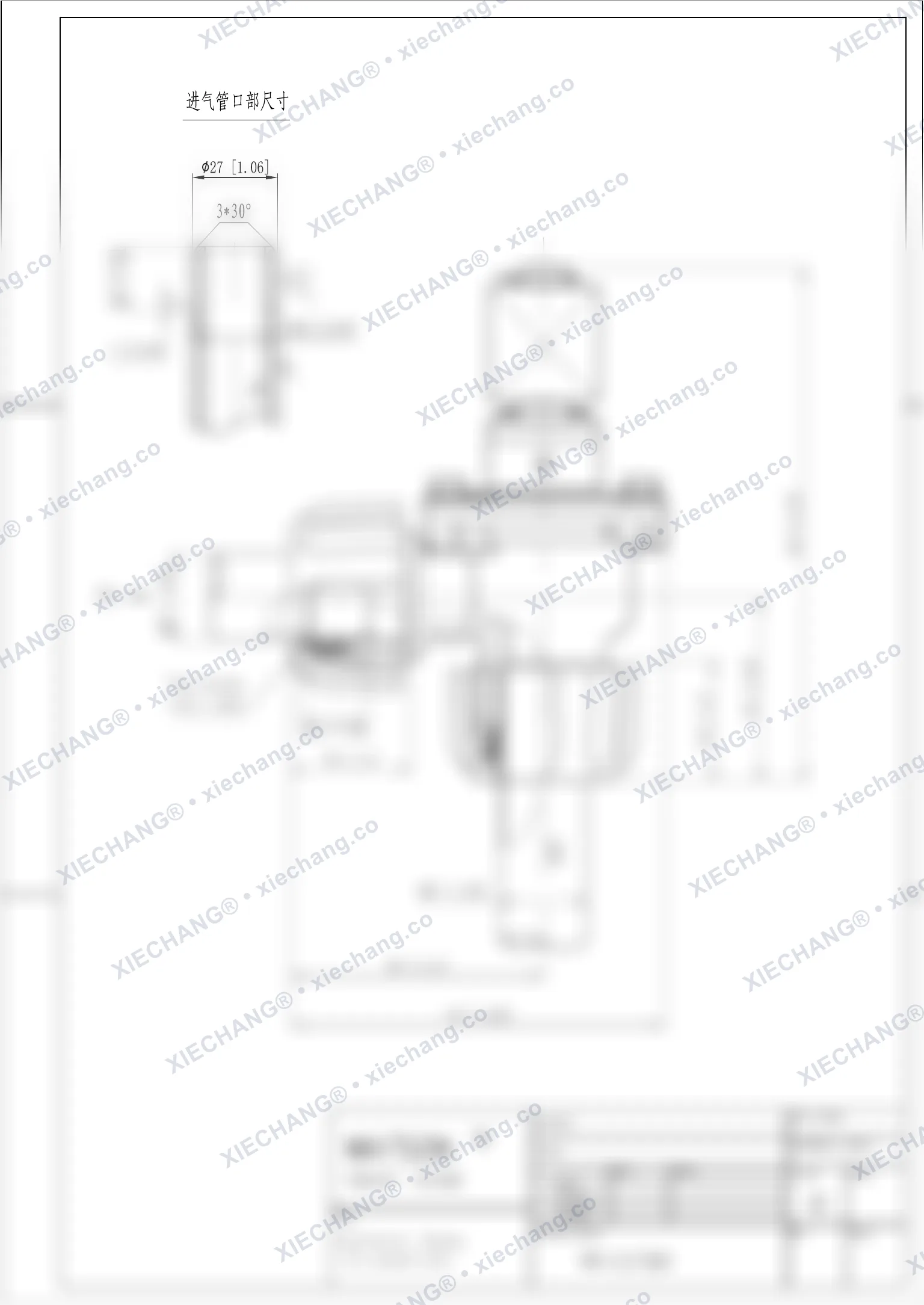 WPS-CA/TD20 · male-thread / flameproof valve — Installation Drawing