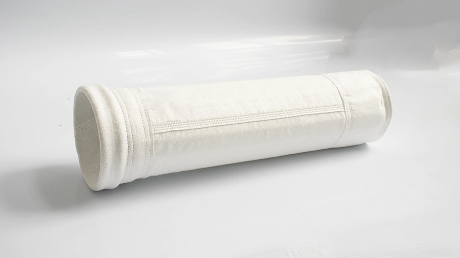 PTFE spunlace filter bag for corrosive flue gas