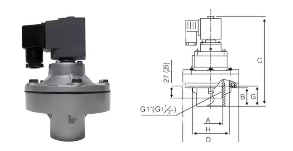 Xiechang® DCF-Y Submerged Pulse Valve1