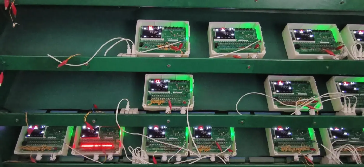 Testing semi-finished pulse valve controllers