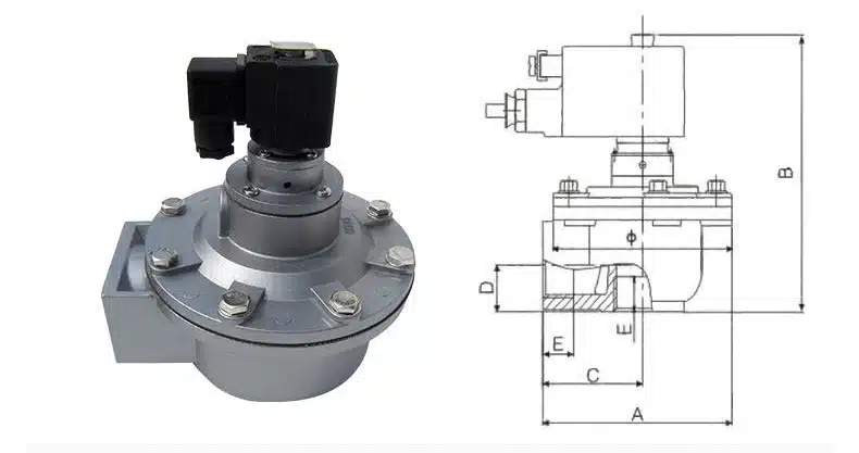 Xiechang® DCF-Z Series Right Angle Pulse Jet Valve | Manufacturer