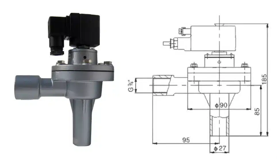 DCF-2L-B-Right-Angle-Pulse-Valve-Manufacturer
